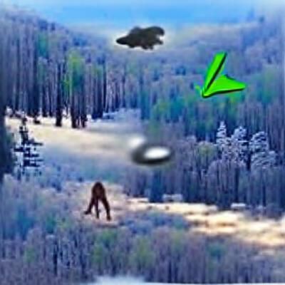 Bigfoot Captured on Camera by UFO