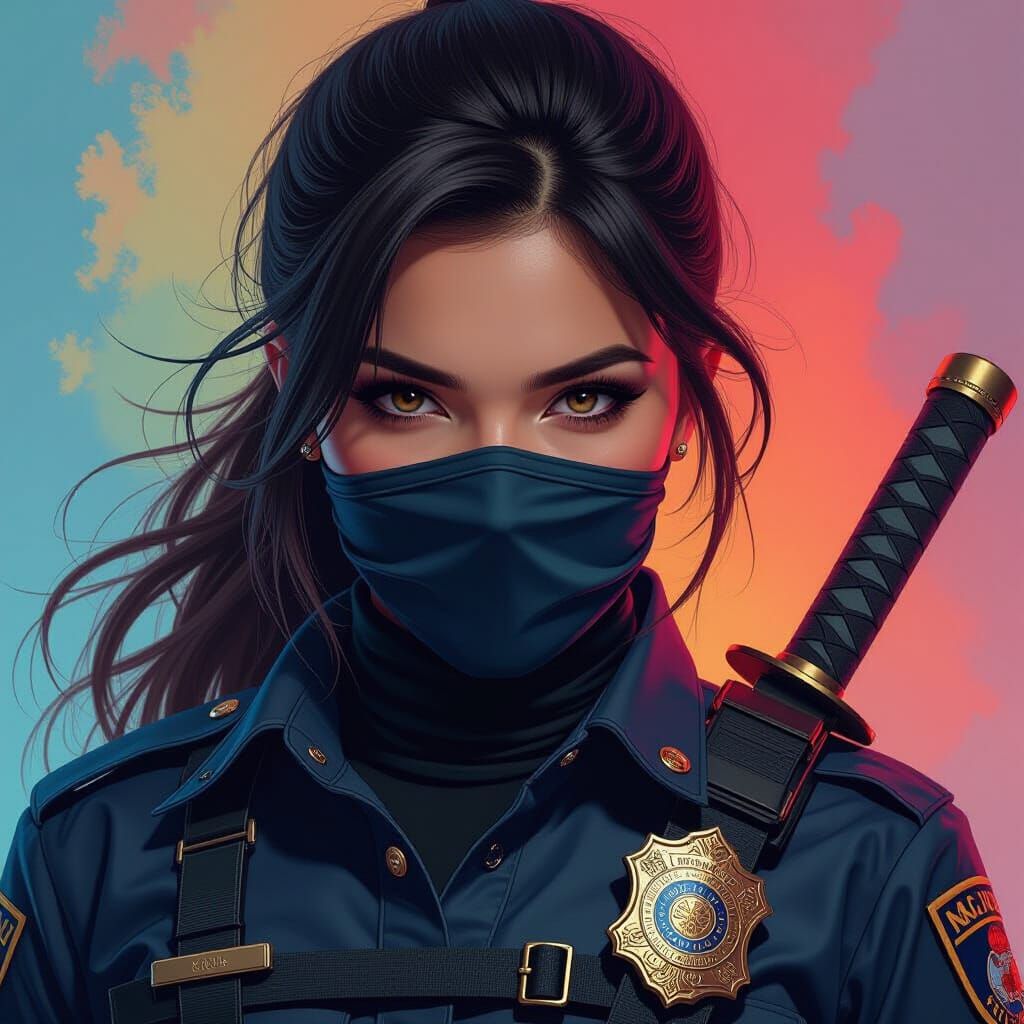 Ninja Police Officer Concept Art