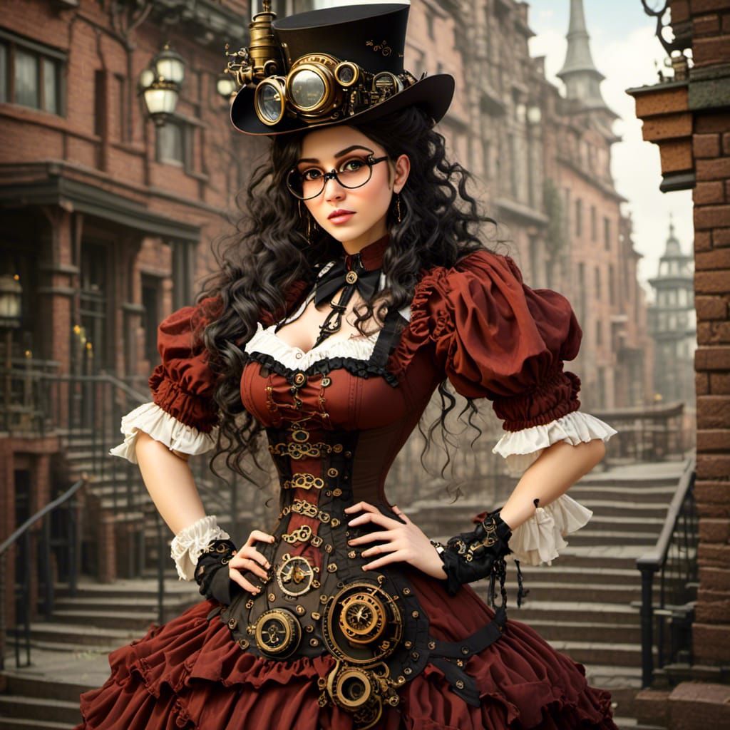 Steampunk Disney Princesses with Brass Goggles