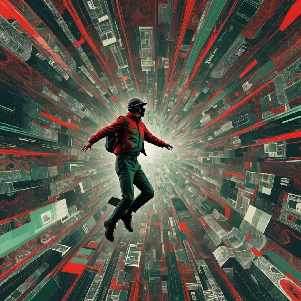 Time Traveler's Glitching Leap Through Time