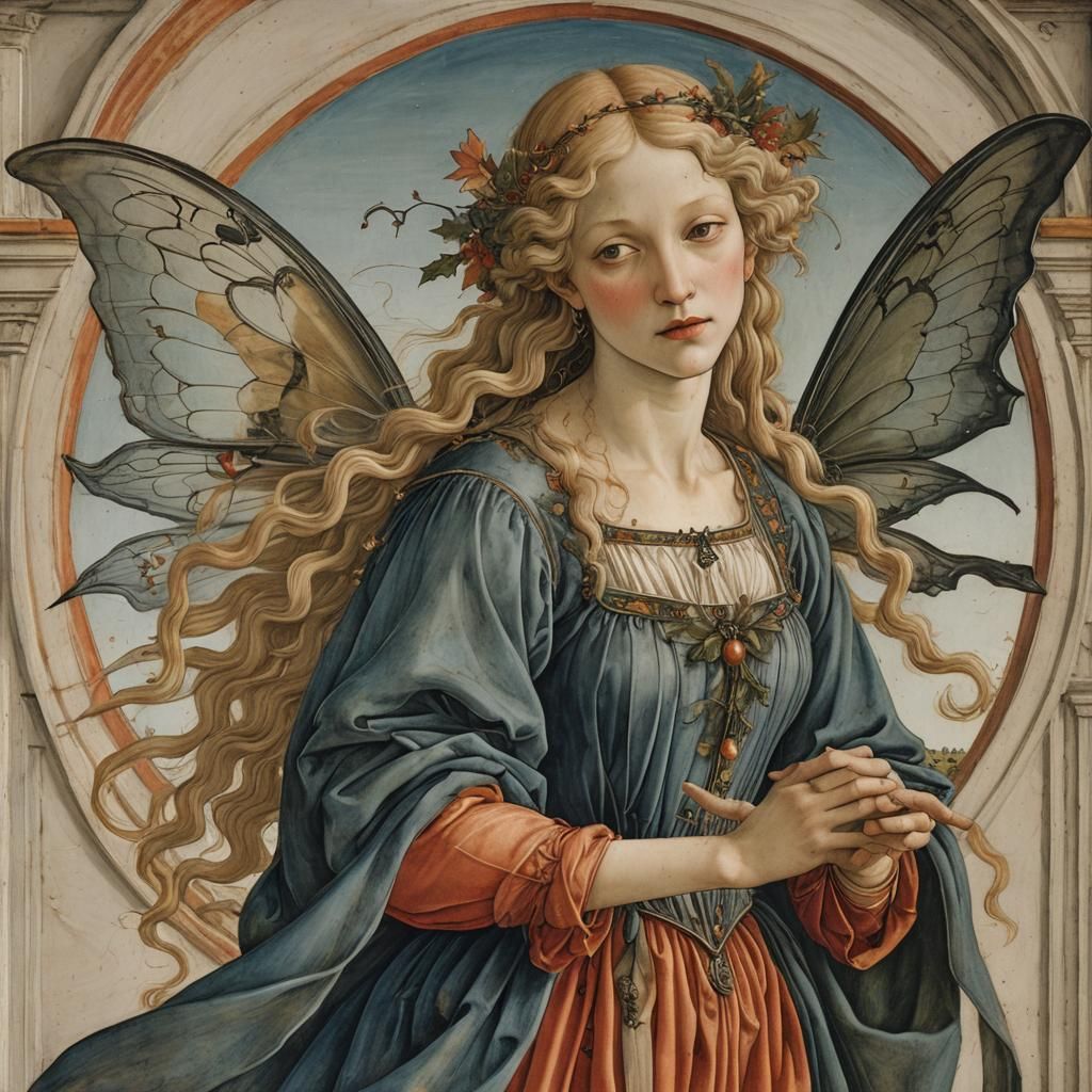 Vampire Fairy in Renaissance Style