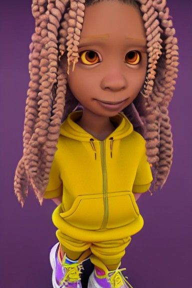 Disney CGI Girl with Violet Eyes in Unreal Engine