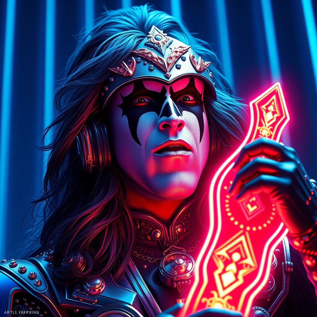 Ace Frehley: Space Ace in Art Nouveau Style