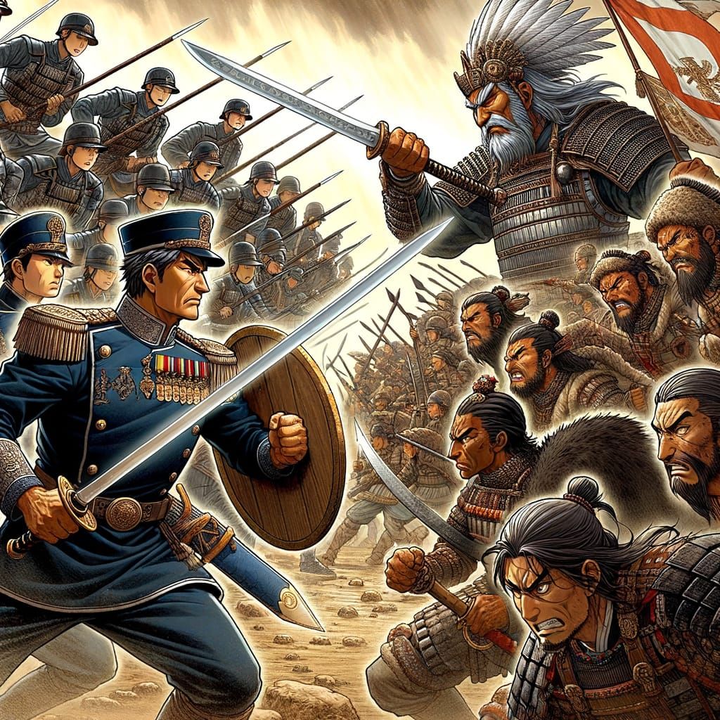 The army that found themselves in the past