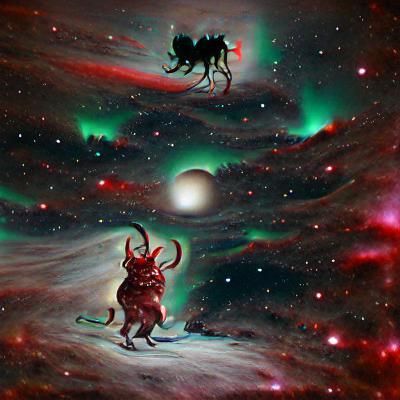 krampus in outer space