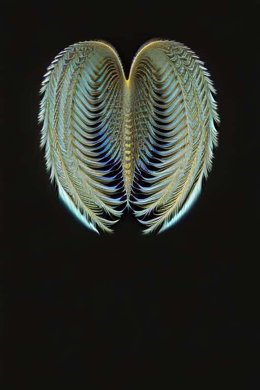 It was the wings that I saw first