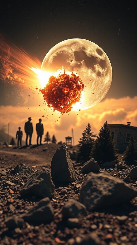 Cosmic Impact in Apocalyptic Landscape