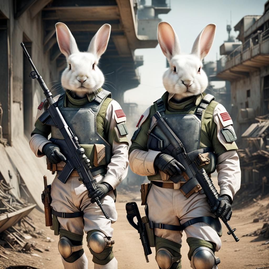 Rabbits as Soldiers of the Future: AI Vision