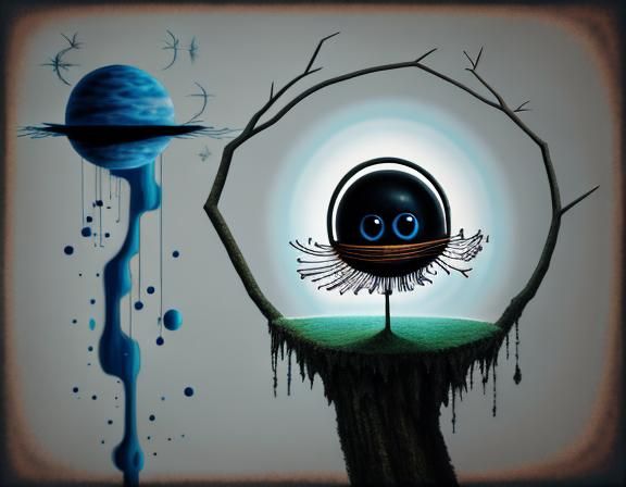 Surreal Abstract Pareidolia Image