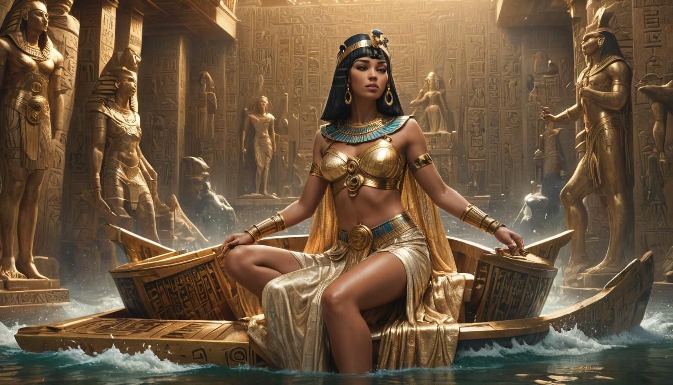 Cleopatra in a Boat, Comic Book Art