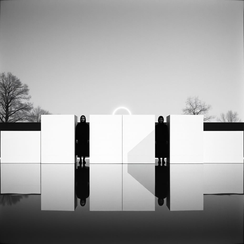 Faceless Sisters Emerge in Surreal Silver Nitrate Photo