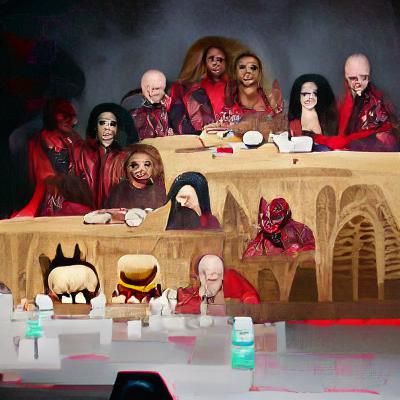 Ominous Last Supper Reimagining