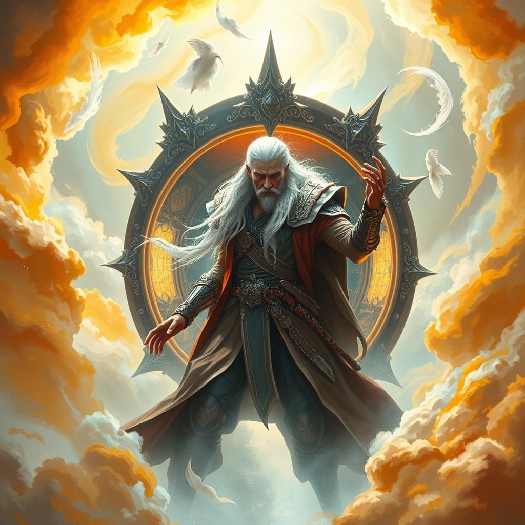 Warrior Wizard Emerges in Ethereal Spirit Realm