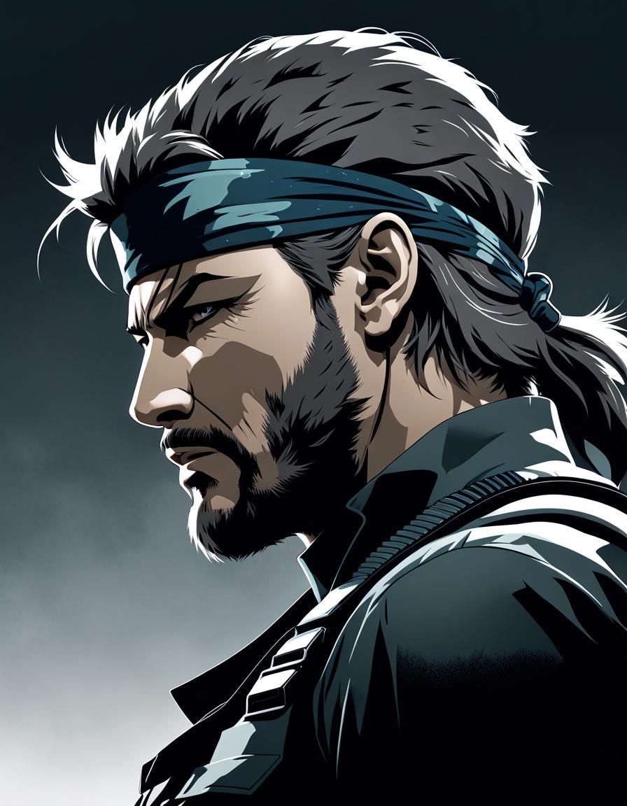 Metal Gear Solid Comic Book Illustration