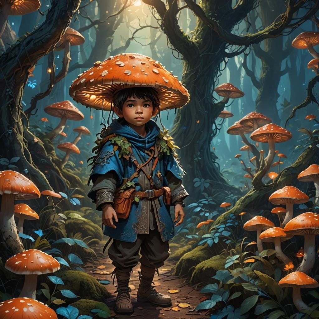 Mystical Forest Niño Rata Fantasy Art