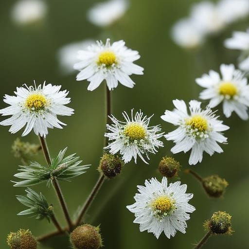 Edelweiss Meadow in the Alps: Fantastical Realism