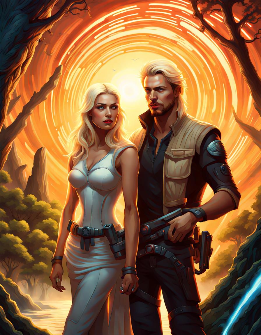 Bounty Hunter and Ghost on Alien World