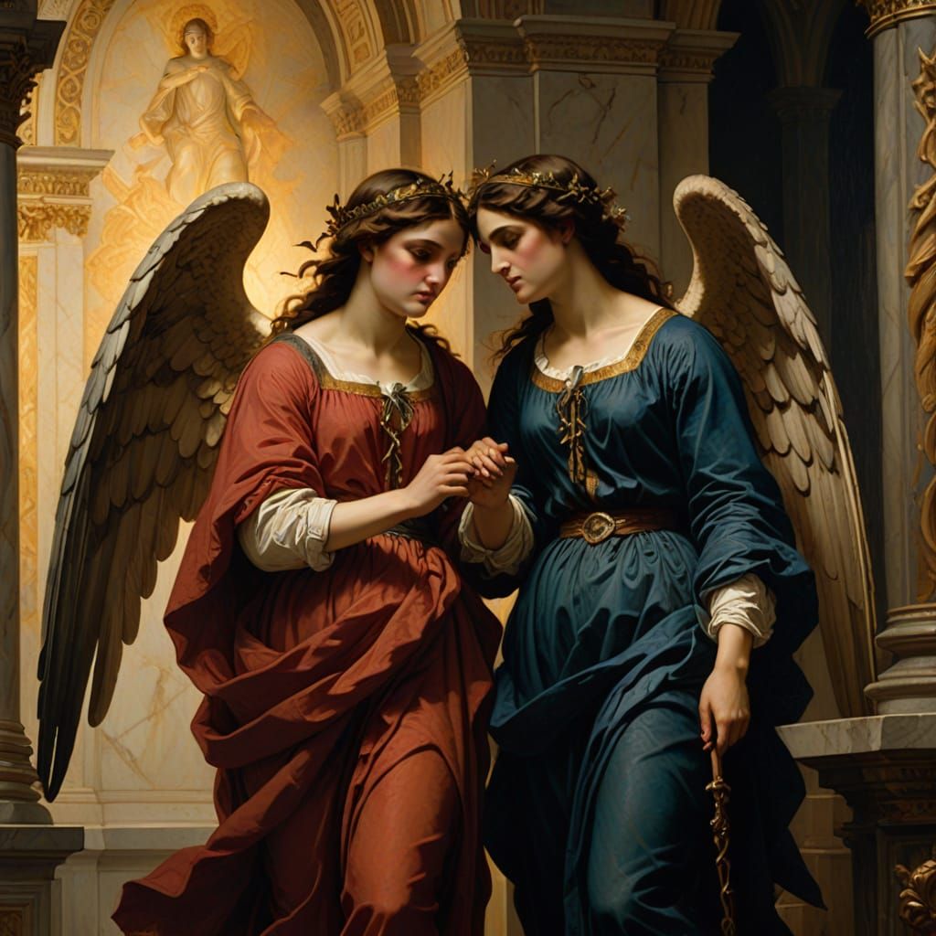 Serene Baroque Angels in Cathedral Discussion