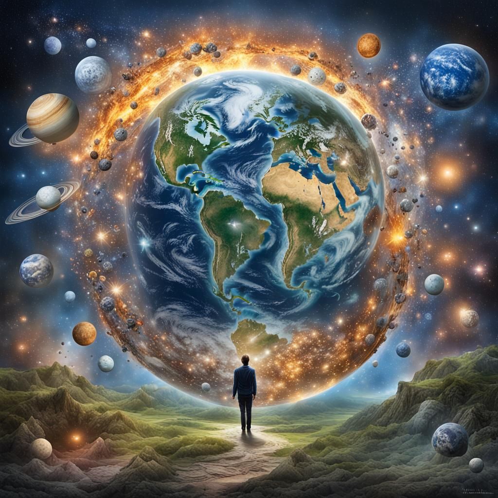 Intricate Painting of Consciousness and the Cosmos