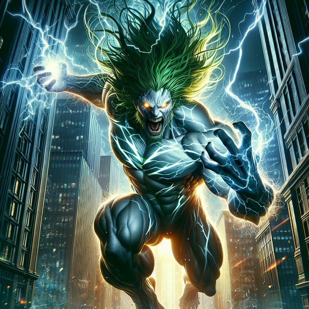 Electrifying Humanoid Unleashes Lightning Attack