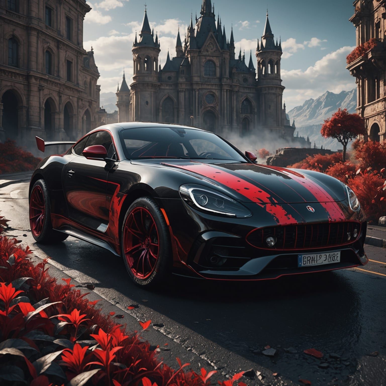 World's Most Beautiful Race Car in Detailed Matte Painting