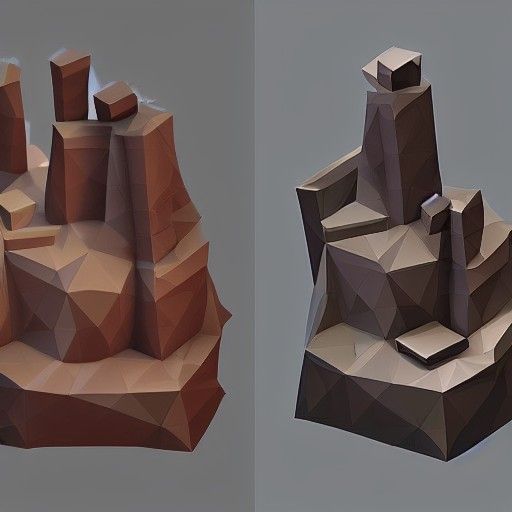 Low Poly Matte Painting in Blender