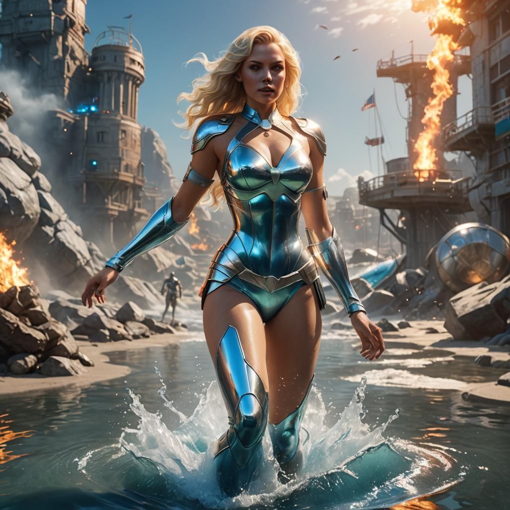 Aquaria superhero (Land dwelling representative for Asha)