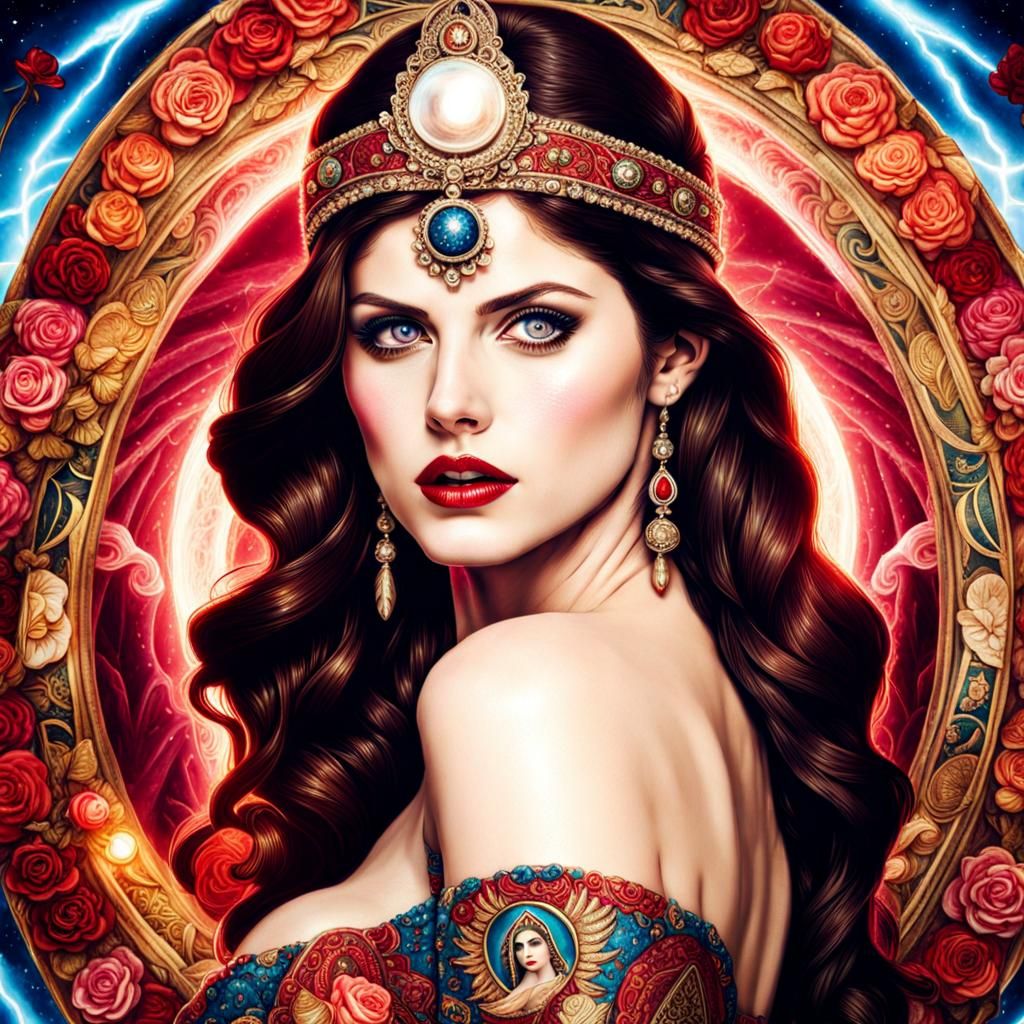 Alexandra Daddario Tarot Card Fantasy Concept Art