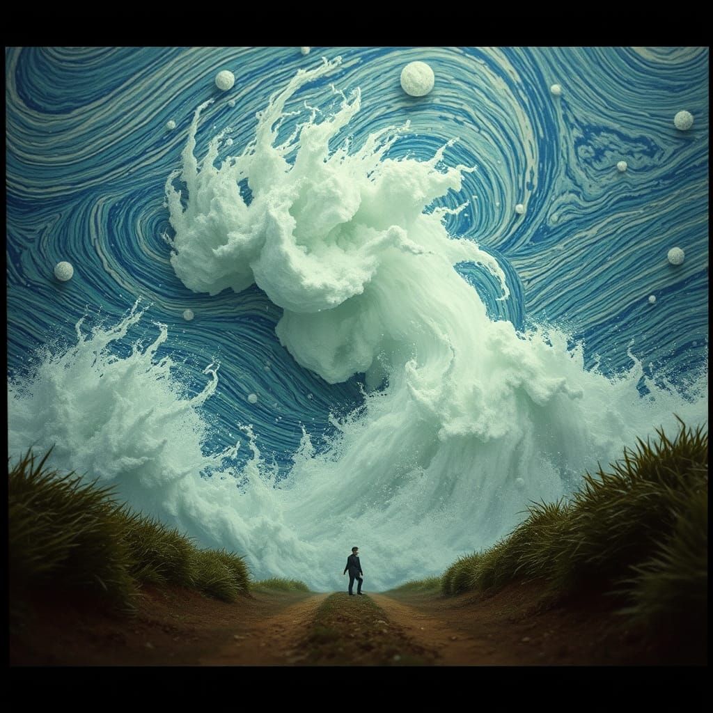 Dramatic Mistral Wind in France: Impressionistic Film Still