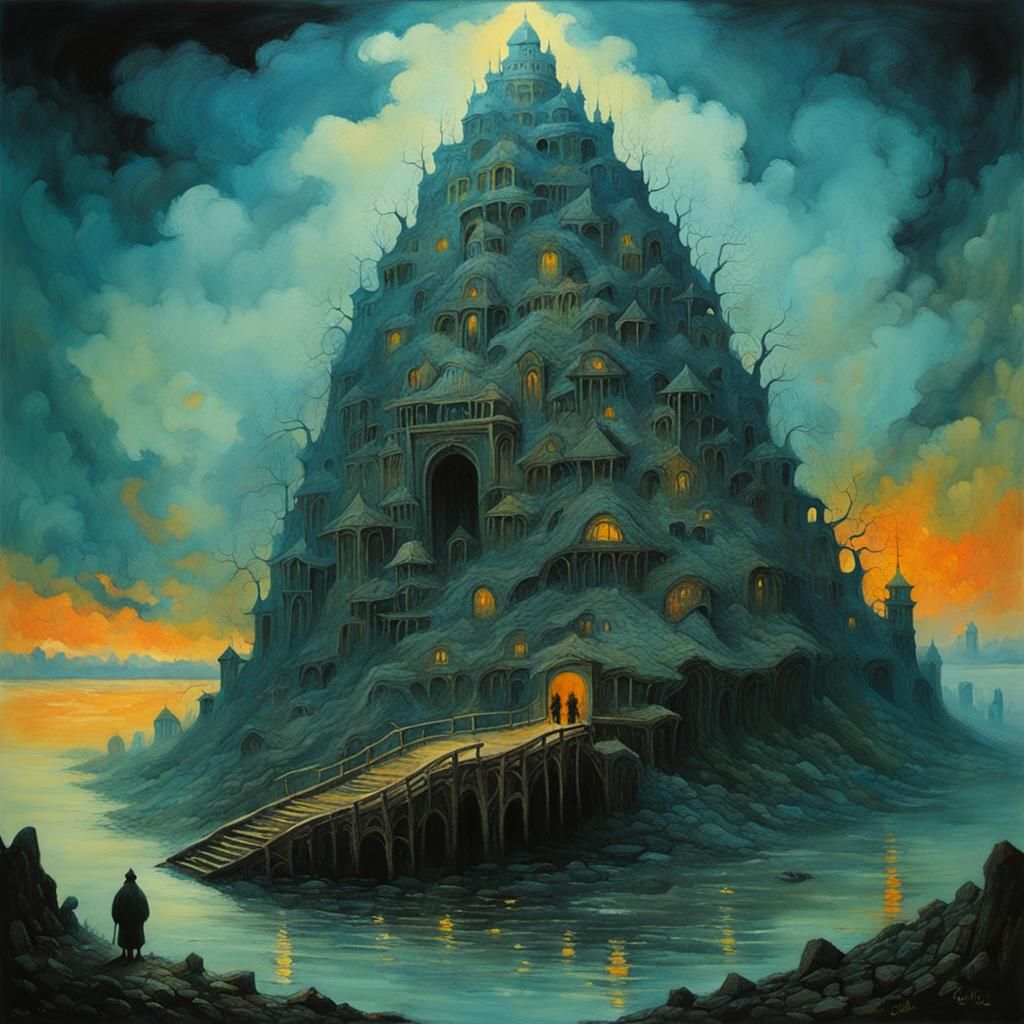 Gouache Style Impressionist Painting with Thick Brushstrokes