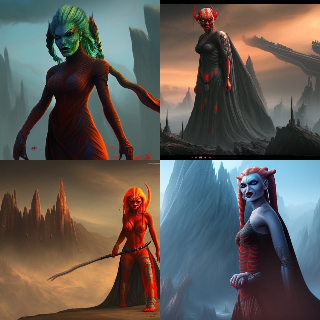 Darth Talon: Detailed Matte Painting in 8K