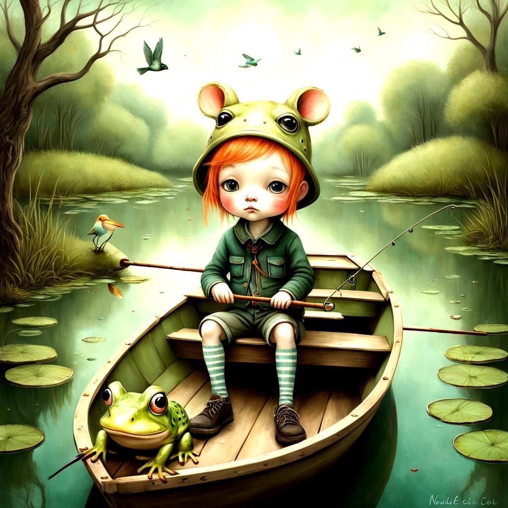 Boy on a boat