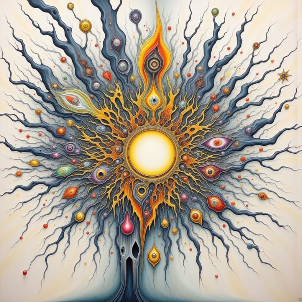 Mysterious Portrait Generated by AI Image Tool