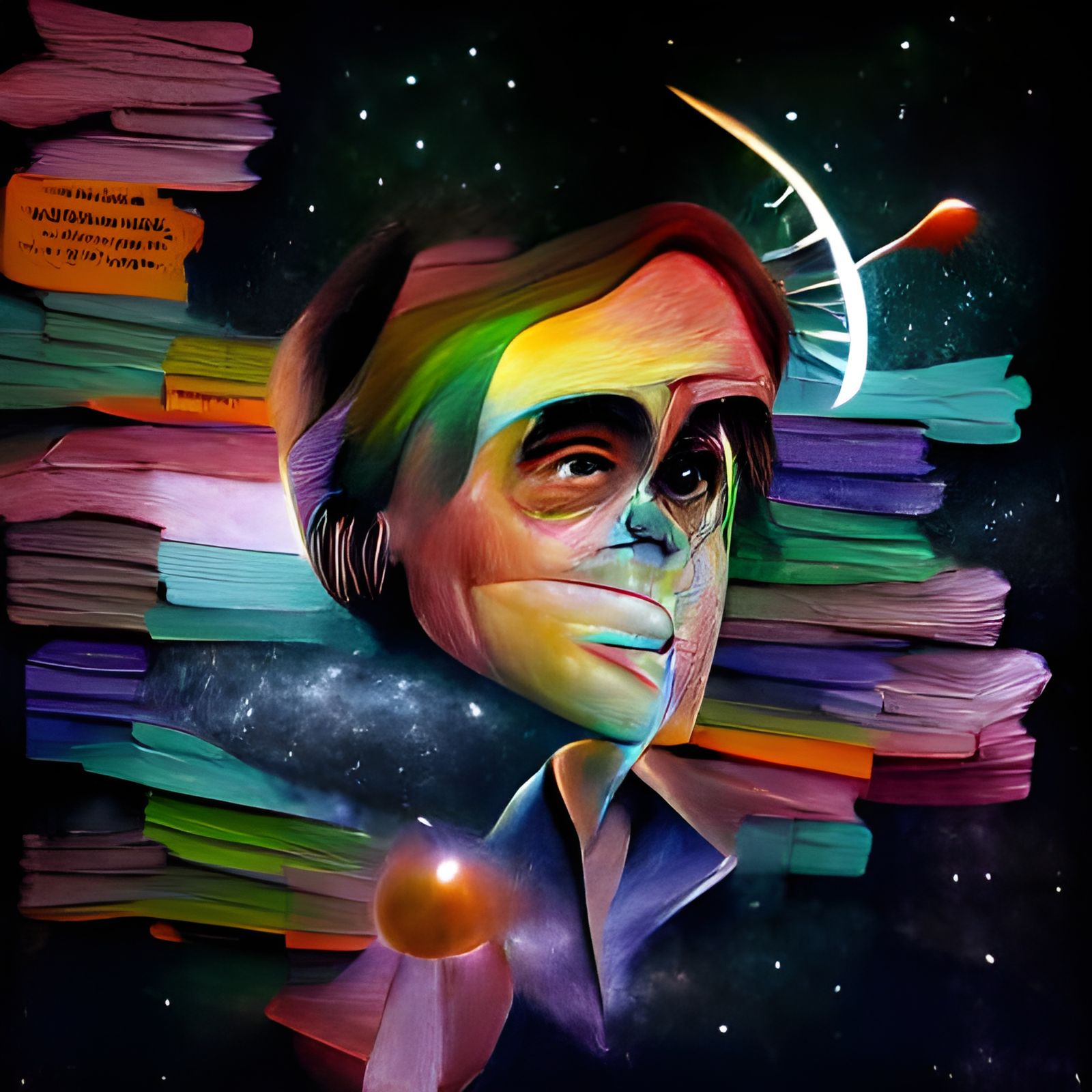 Portrait of Carl Sagan