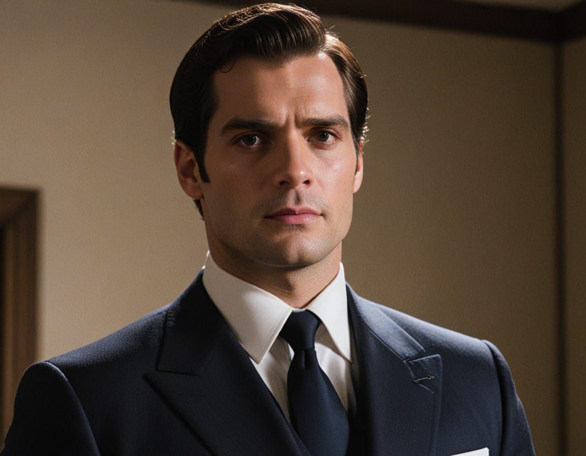 Henry Cavill as Dashing 60s Spy in Tuxedo