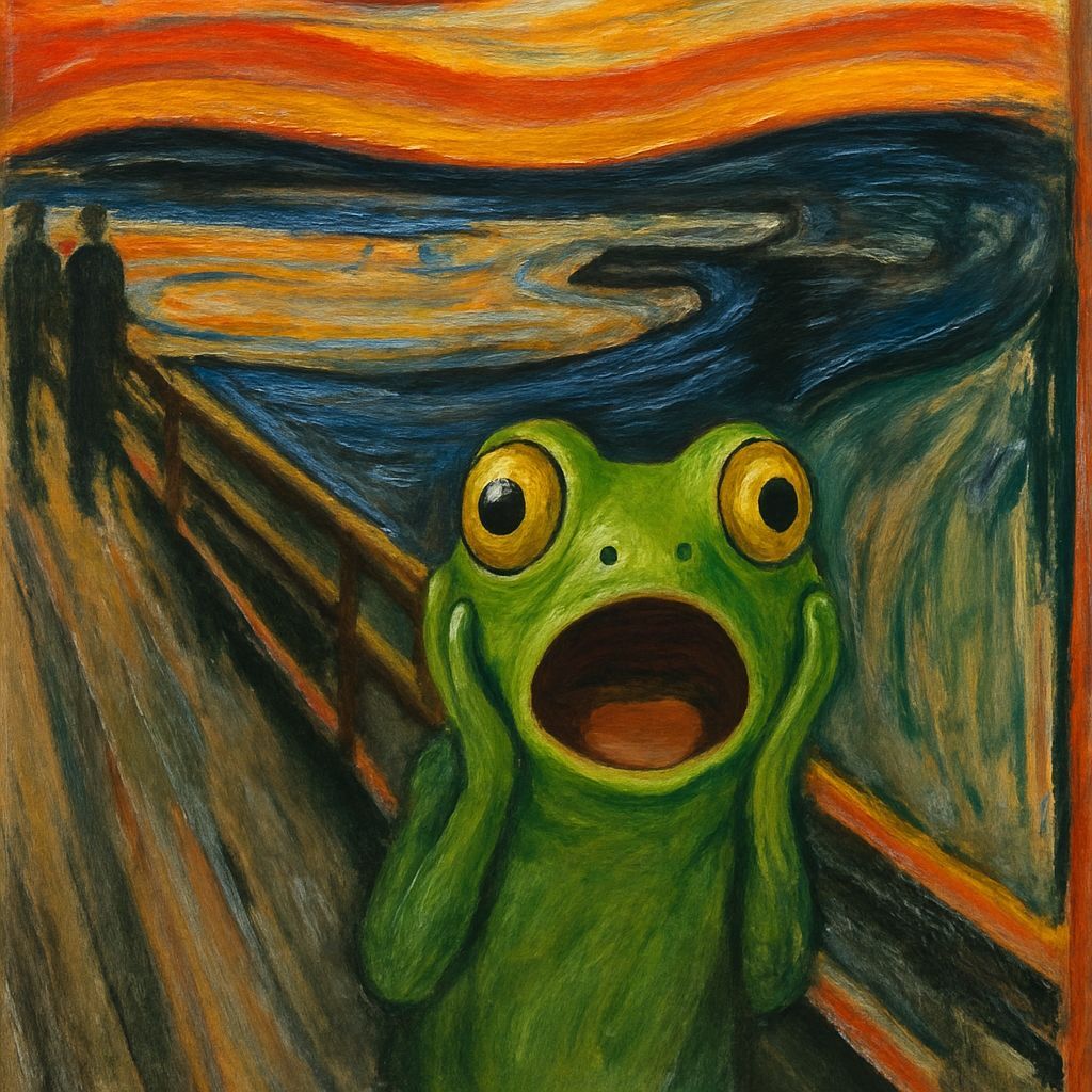 Frog Reimagines The Scream with Surprise