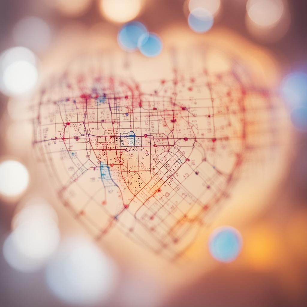 Human Metabolism Map in Love: Professional Photo