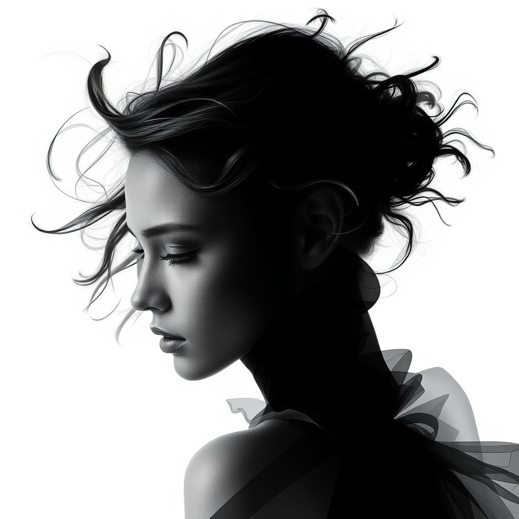 Dual Exposure: Sensuous Collection in Black and White