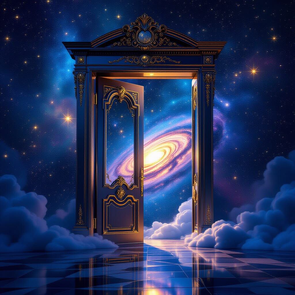 Ornate Starlight Door to Cosmic Galaxy