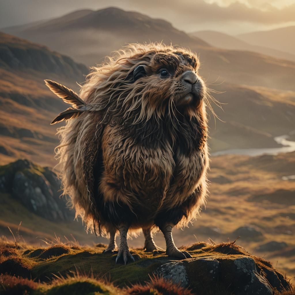 Highland Haggis Portrait in Cinematic Digital Painting