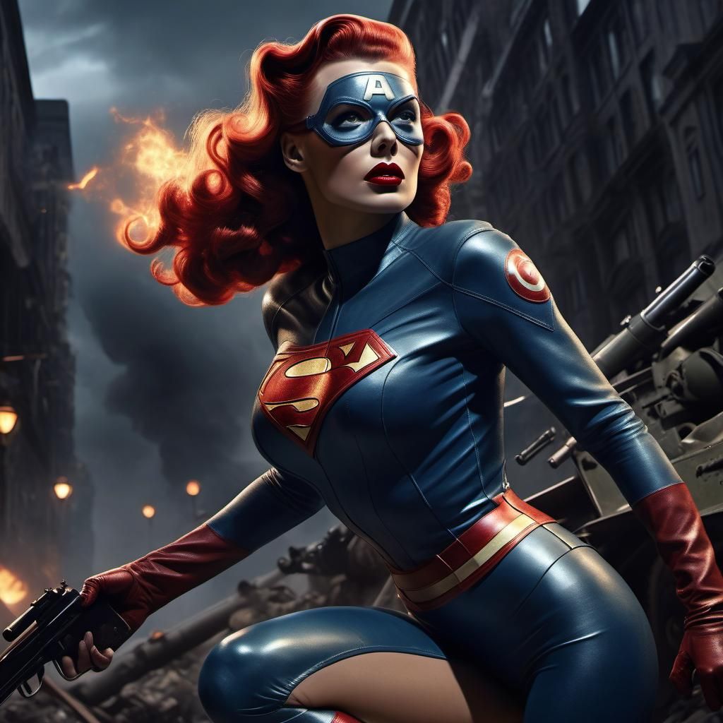 Super Hero Pin Up Mash Up