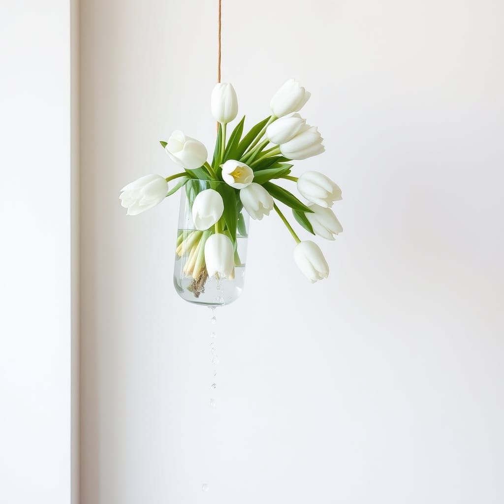 Ethereal Tulips in Impressionist Style