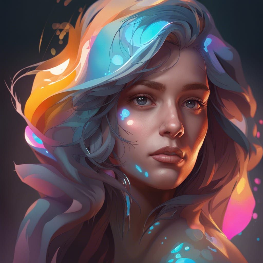 Ethereal Portrait in Digital Art Style