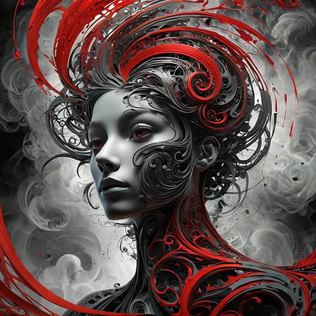 Fractured Heart: A Film Noir Abstraction