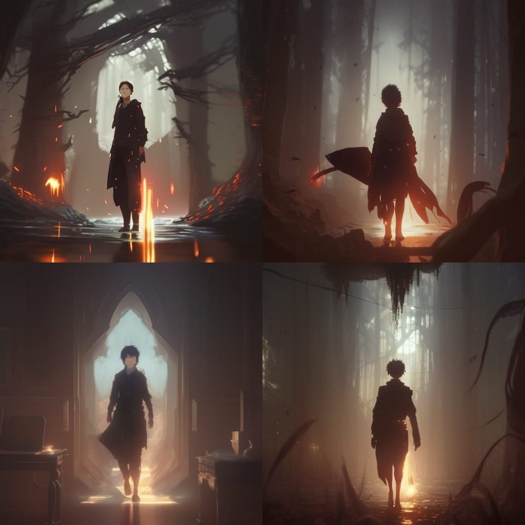 Natsuki Subaru: Dark Fantasy Concept Art