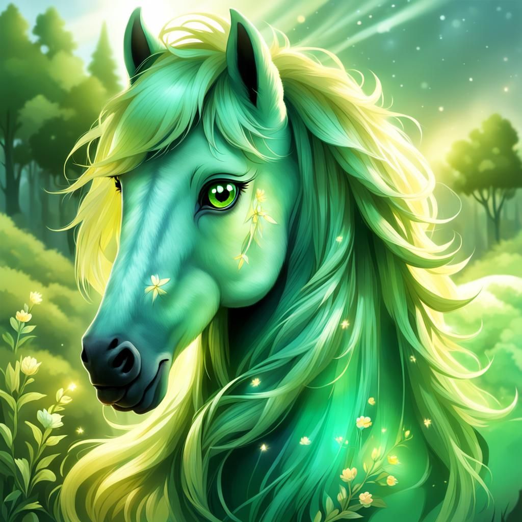 Mythical Meadow Pony with Radiant Features