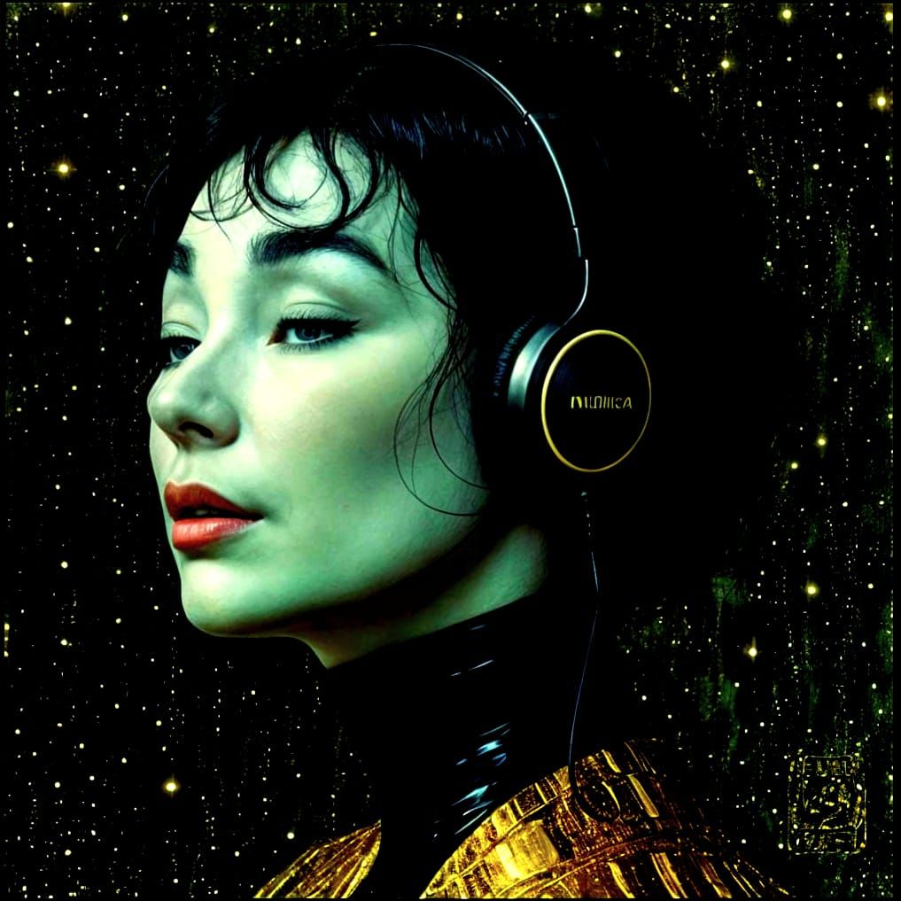 Bjork in Cyberpunk Moonlight