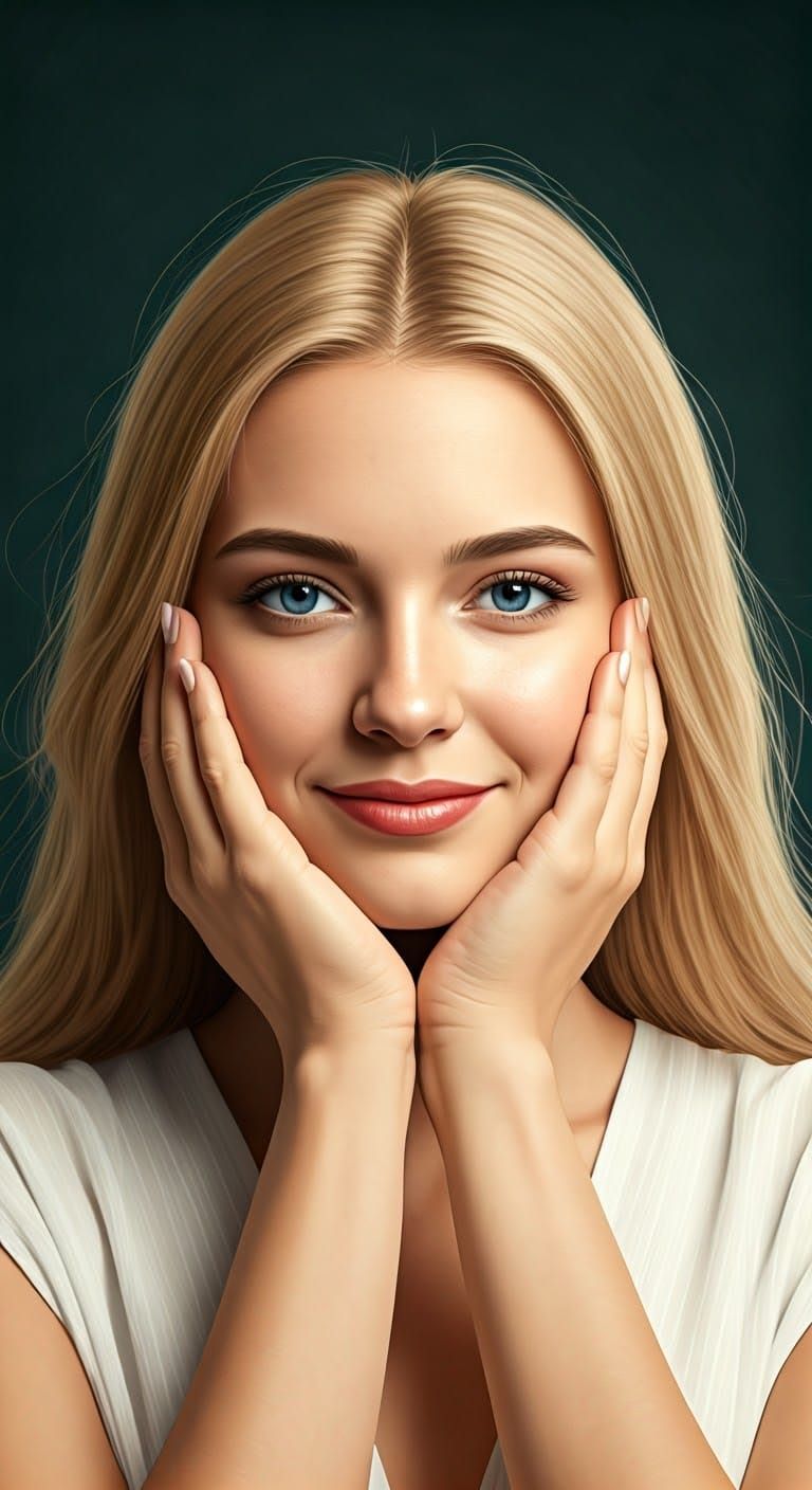 Young Couple's Tender Embrace in Romantic Style