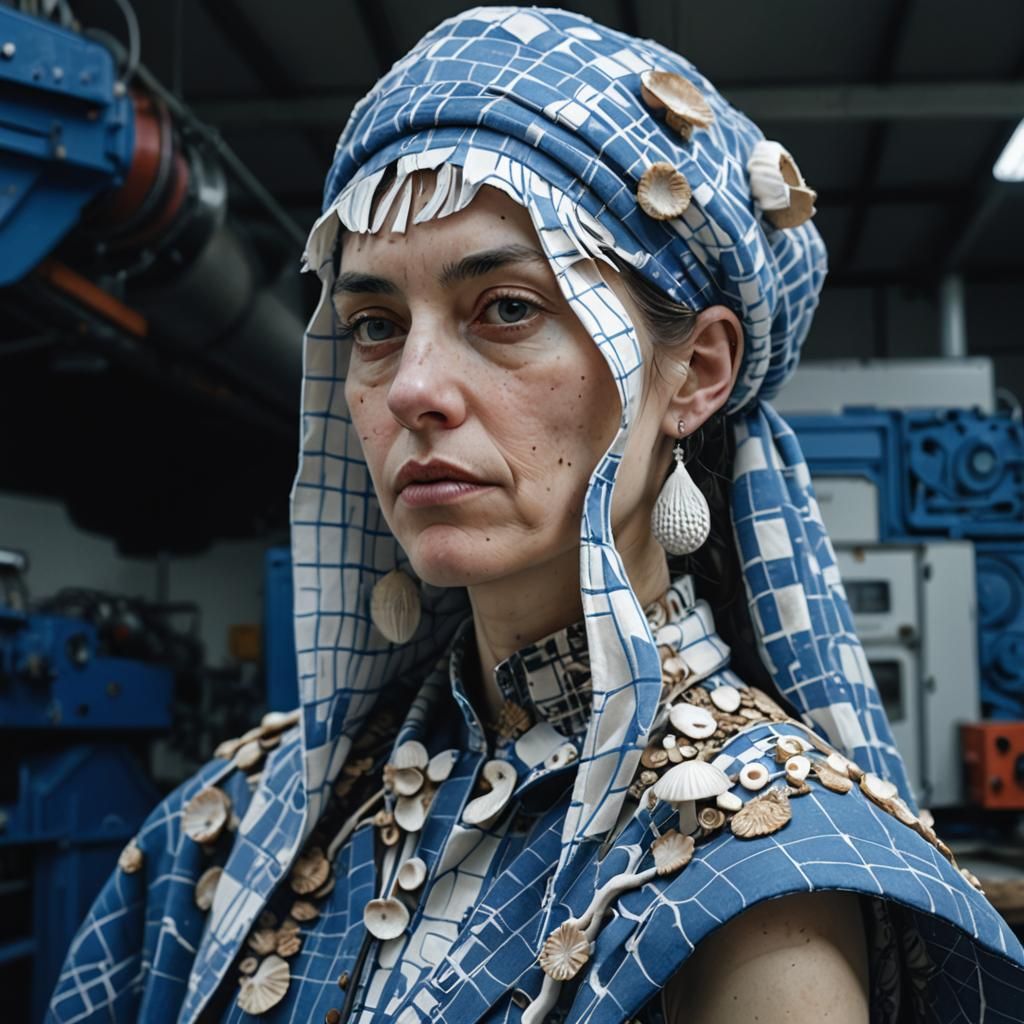 Activists Tending Mushrooms: Linocut Print