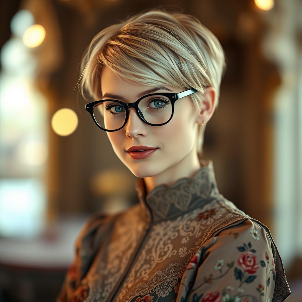 Surrealist Bohemian Beauty in Golden Hues